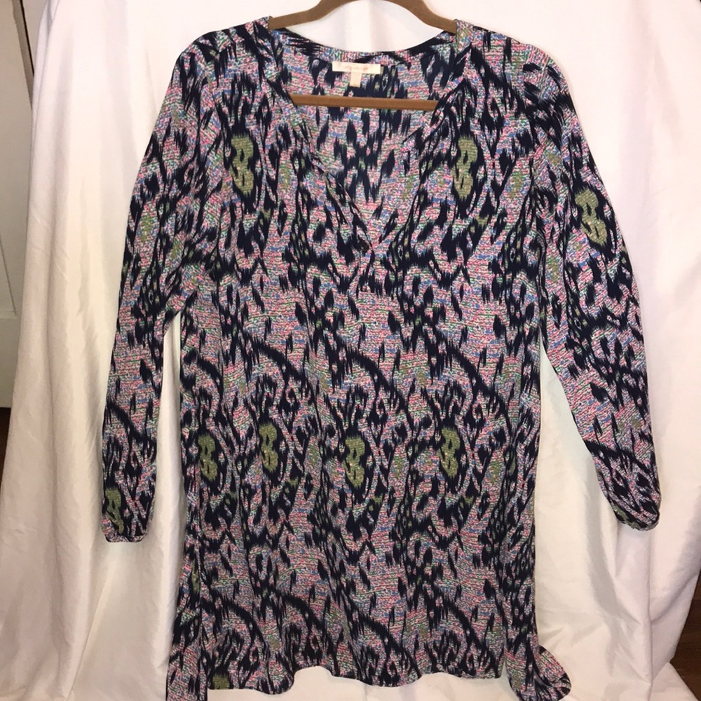 Long sleeve colorful tunic/dress